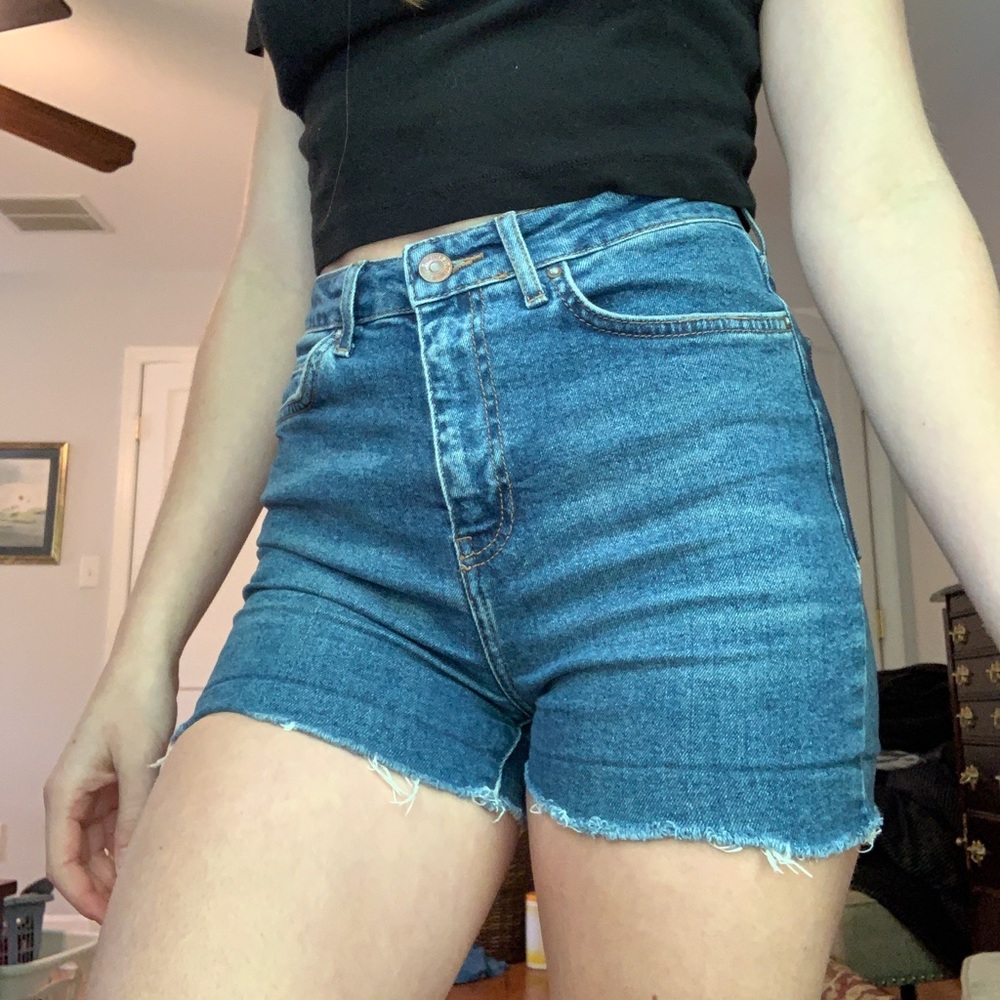 denim shorts